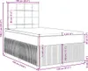 vidaXL Boxspringbett mit Matratze Blau 120x190 cm Stoff Produktbild-Vorschau 8