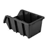 A black plastic storage bin or tray is shown against a white background. Anteprima dell’immagine prodotto
