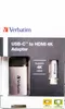 Verbatim 49143, 0,1 m, USB Type-C, HDMI, Męska, Żeńska, Podgląd zdjęcia produktu 13