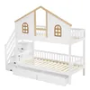 Flieks Etagenbett 90x200cm mit Schubladen, Kinderbett Produktbild-Vorschau 10