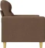 vidaXL 2-Sitzer-Sofa Braun 120 cm Stoff Produktbild-Vorschau 5