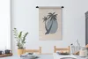 MuchoWow® Wandteppich Wandbehang Palme - Pastell - Blau - Produktbild-Vorschau 3