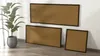 Bacheca in sughero 100x40 cm cornice in legno NERA Anteprima dell’immagine prodotto 10