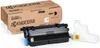 A Kyocera toner cartridge and a separate toner bottle are displayed next to their cardboard packaging on a white background. Náhľad obrázku produktu