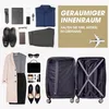AIORBER Hartschalen-Handgepäck Koffer Set (M 55cm, L 65cm, Produktbild-Vorschau 4