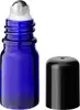 5x Blaue Glasflasche 5 ml Roll-On mit schwarzem Produktbild-Vorschau 3