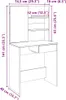 Schminktisch mit Spiegel Artisan-Eiche 74,5x40x141 cm Produktbild-Vorschau 11