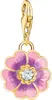 Thomas Sabo Charm-Anhänger Damen Blume Violett Vergoldet Produktbild-Vorschau 1