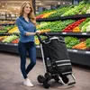 Faltbarer Aluminium Einkaufstrolley 57L (48L + 9L Kühlfach) Produktbild-Vorschau 2