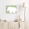 Wanddeko 40x30 cm - Kinder Dino - Triceratops - Grün, Produktbild-Vorschau 4