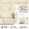 HOFFREE Ergonomiczne krzesło biurowe na kółkach, z szerokim Podgląd zdjęcia produktu 7