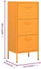 vidaXL Lagerschrank Senfgelb 42,5x35x101,5 cm Stahl Produktbild-Vorschau 8