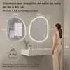 Miroir de salle de bain éclairé S'AFIELINA, 60x80 cm, Voir les images du produit 3