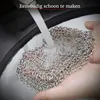 GrillX Chain Mail Scrubber - 22 x 15 cm - Edelstahl Produktbild-Vorschau 5