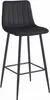 Tabouret De Bar - Leobert - Pozza - Velours Noir/Pieds Voir les images du produit 2