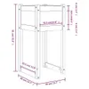 Pflanzkübel 2 Stk. Grau 40x40x81 cm Massivholz Kiefer Produktbild-Vorschau 8