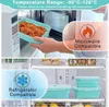 balenie 4 skladacích silikónových nádob, úložný box s Náhľad obrázku produktu 6