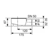 Tece Ablaufmodul Tecedrainline DN 50 flach seitlich Produktbild-Vorschau 3