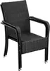 A black rattan chair is shown against a white background. Produktbild-Vorschau