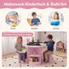 COSTWAY Kindertisch und Stuhl Set, 5 teilige Produktbild-Vorschau 4