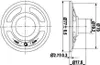 Mini-Lautsprecher – 1 W / 8 Ohm – Ø 77 mm Produktbild-Vorschau 2
