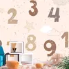 Selbstklebende Folie Fototapete - Numbers Among Snowflakes Produktbild-Vorschau 2