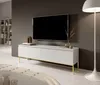 Selsey Bemmi - Mobile TV, bianco con struttura in metallo Anteprima dell’immagine prodotto 2