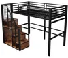 Hoogslaper 90 x 200 cm met trap, opbergkast, kledingroede Productafbeelding-voorbeeld 9