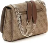GUESS Damen Schultertasche Noelle Latte Logo/Brown : Produktbild-Vorschau 14