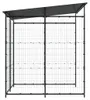 vidaXL Fahrradschuppen 190x190x222 cm Stahl Schwarz Produktbild-Vorschau 4