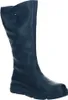 A black leather boot on a white background. Produktbild-Vorschau