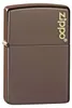 Feuerzeuge ZIPPO BROWN MATTE LOGO 60005215 Produktbild-Vorschau 1