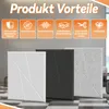 UISEBRT 12x Panneaux acoustiques 30x30cm Motif V Blanc, Voir les images du produit 3