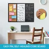 Kurtzy 3-In-1 Pinnwand Kombi-Tafel magnetisch - Tafel aus Produktbild-Vorschau 6