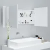 A white medicine cabinet with an open door displaying shelves with toiletries and a sink below it. Anteprima dell’immagine prodotto