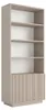 Bücherregal mit 2 Türen und 4 Ablagen - Beige - EROLYA Produktbild-Vorschau 3