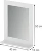 Koupelnové zrcadlo Vicco Vilda Bílá 40 x 50 cm, Model 55564 Náhled obrázku produktu 2