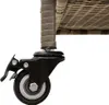 Hochwertig Gartentruhe mit Rollen Grau 110x55x73 cm Poly Produktbild-Vorschau 9