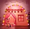 Dětský stan se světýlky FAIRY HOUSE růžový Náhled obrázku produktu 3