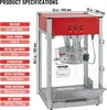 VEVOR Popcornmaschine Popcornautomat Popcorngerät 1440 W Produktbild-Vorschau 8