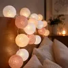 USB-Lichterkette – Baumwollkugeln mit Timer – 3 Meter – 20 Produktbild-Vorschau 5