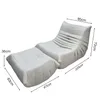 Canapé - Fauteuil-lit Canapé relax avec pouf Beige Voir les images du produit 17