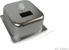 Lavello in acciaio inox Lavandino da campeggio + scarico Anteprima dell’immagine prodotto 4