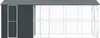 vidaXL Klatka dla ptaków antracyt 645 x 208 x 247 cm Stal Podgląd zdjęcia produktu 2