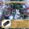 COSTWAY umělý vánoční stromek 150 cm s borovicovými šiškami Náhled obrázku produktu 5