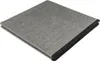 A folded ottoman or storage cube with a textured gray fabric exterior and a black interior/base. Náhled obrázku produktu