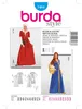 Burda patroon 7468 - Middeleeuwse jurk en muts Productafbeelding-voorbeeld 3