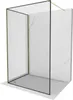 Mexen Kioto Duschwand Walk-in 140 x 80 cm, schwarzes Produktbild-Vorschau 1