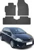 2007-2013 Toyota Auris tappetini in gomma nera 4 pz Anteprima dell’immagine prodotto 1