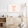 Leinwand Bilder 60x40 cm - Kinder Beige - Schwein - Produktbild-Vorschau 4